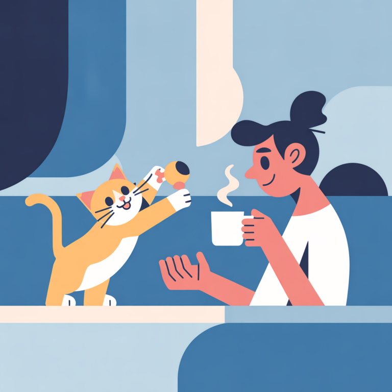 療癒日常：阿毛圈圈的晨間儀式與互動小習慣