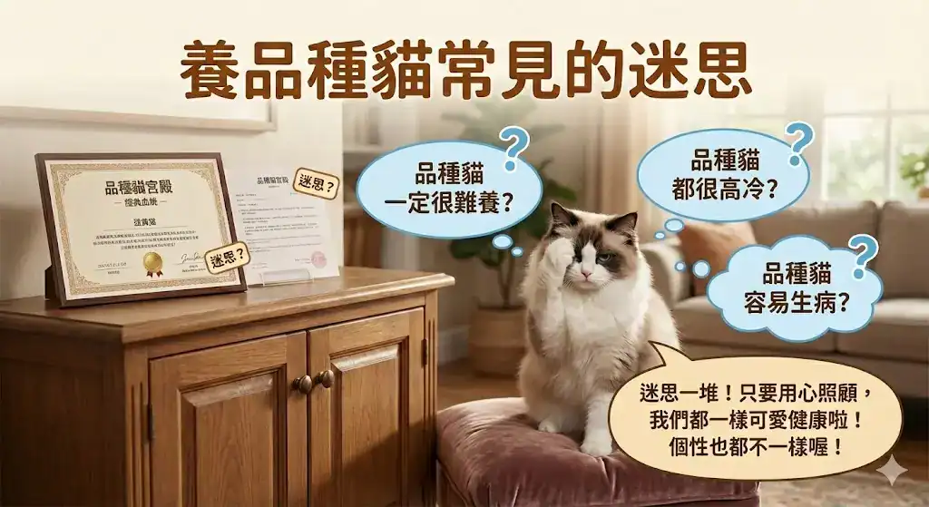 品種貓常見迷思