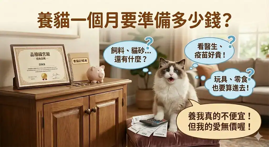 養貓一個月要準備多少錢呢?